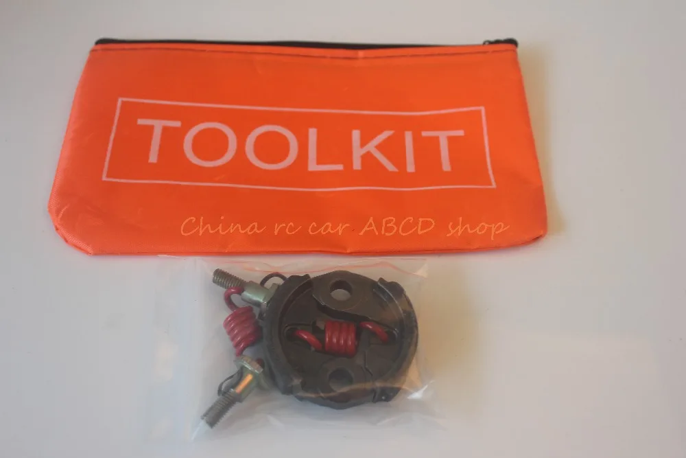 

1/5 rc car gas clutch shoe&spring set for 8000r/min for 1:5 scale HPI baja 5b KM ROVAN + tool bag