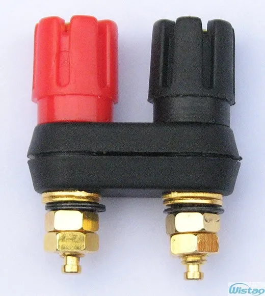 

Terminal for Amplifier Chassis 2pcs Red and Black Double-plum-type High Quality HIFI Audio DIY