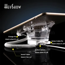 Розничная торговля планшет стойка безопасности акриловый планшет Противоугонный Держатель Дисплей Ipad сигнализация Система ИК Зарядка для планшета в магазине