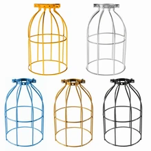 The Best Quality Vintage Steel Bulb Guard Clamp On Metal Lamp Cage Retro Trouble Light Industrial