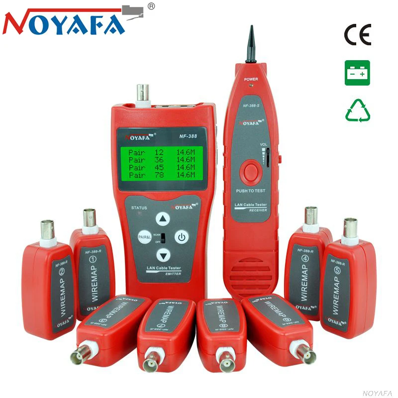 

Original NOYAFA Multi-functional NF-388 Ethernet Network Cable Tester Telephone Cable tester for RJ45 RJ11 BNC Wire Tester