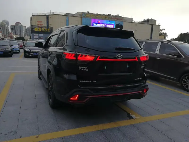 Модель 15-19 для Toyota highlander trunk сквозное освещение модифицированный светодиодный указатель поворота широкая лампа подсветки highlander streamer задний фонарь