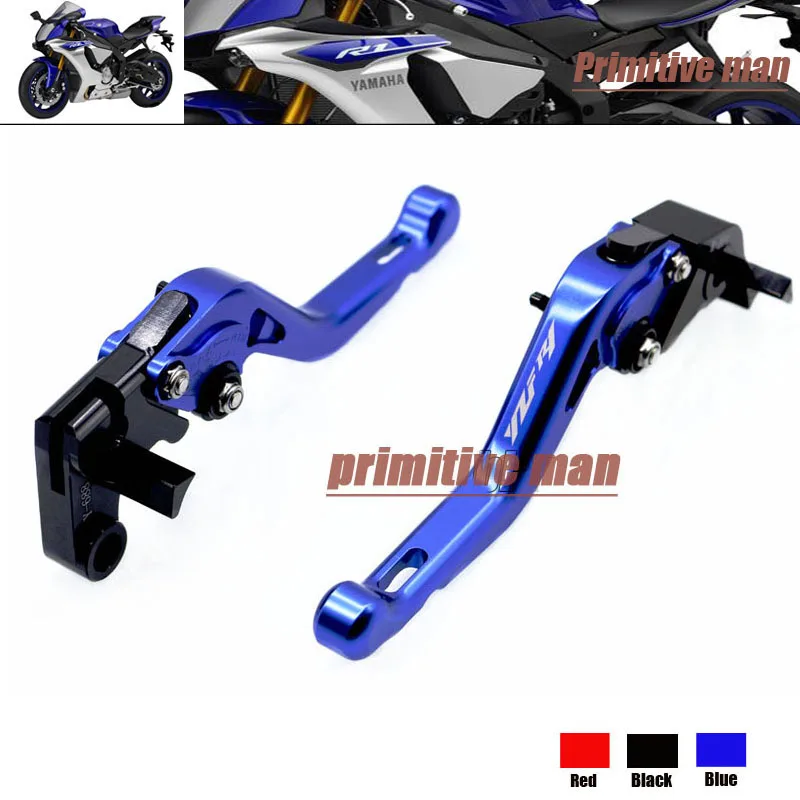 

For YAMAHA YZF R1 YZFR1 YZF-R1 2009-2014  CNC Billet Aluminum Short Brake Clutch Levers LOGO YZF R1 YZFR1 YZF-R1 Blue