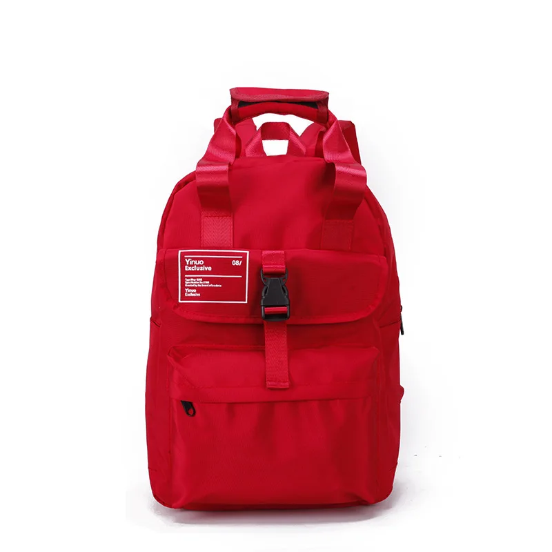 

Canvas bag female fashion pure color canvas Lady double shoulder Bag personality hundred handbag tide alphabet backpack student