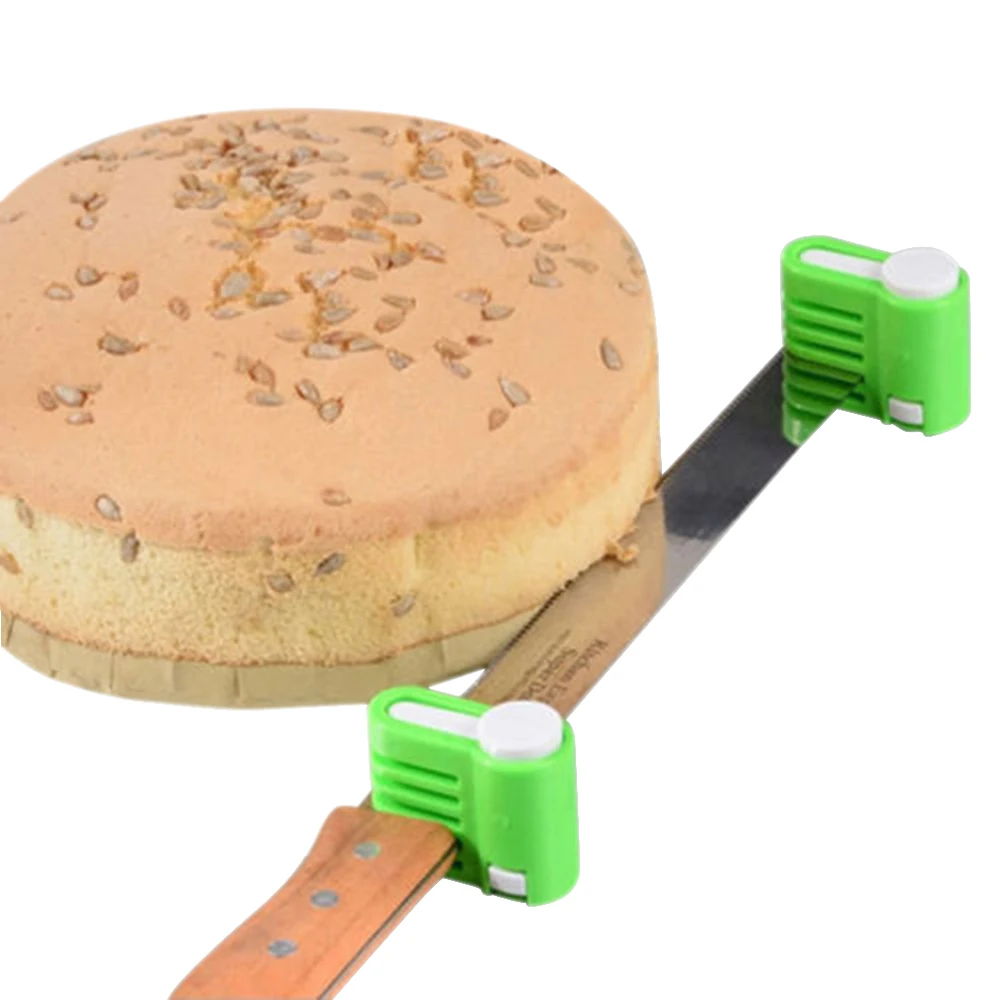 2x Kitchen DIY Cake Separator Pastry Bake Cut Leveler Slicer Fixator