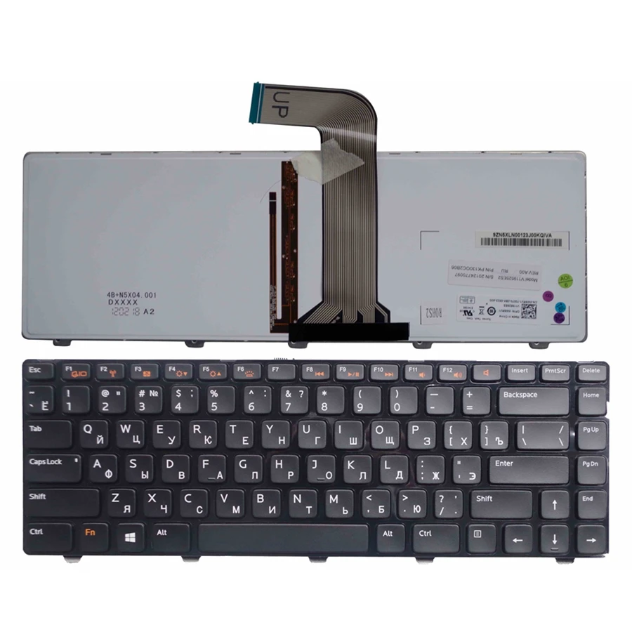 Русская подсветка клавиатуры ноутбука Dell для XPS N7250 V3450 V131 N4120 Vostro 3560 V131D 3550 RU |