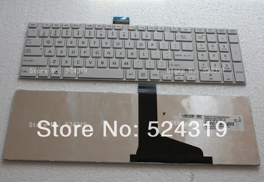 Клавиатура для ноутбука Toshiba L850 L855 L870 белая | Компьютеры и офис