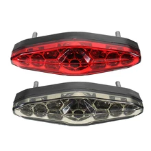 15 LED Motorcycle Tail Rear Light Stop Running Light Waterproof 12V Motorbike LED Lamp For Kawasaki For Honda For Suzuki