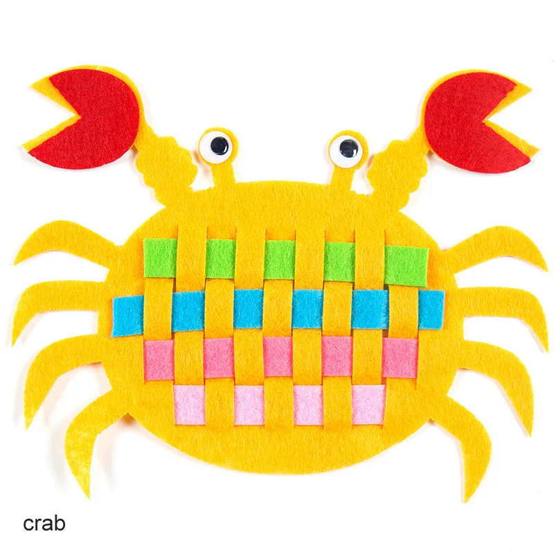 Сделай Сам войлочная ткань ремесла детский сад нетканый зажим Дети игрушки для изучения руками войлочная ткань Высокое качество Раннее Обучение - Цвет: crab