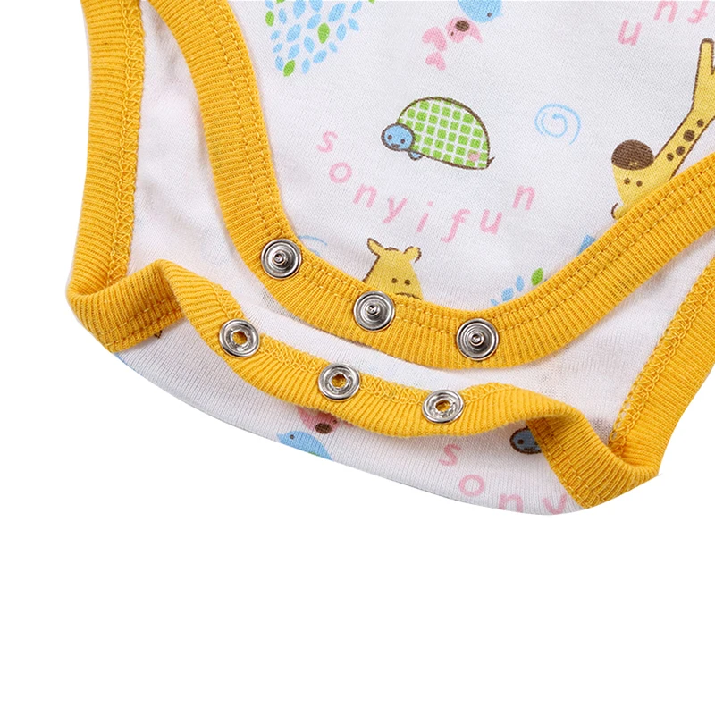 Newborn Baby Bodysuit Mother nest 2017 New Style Short Sleeve Print Little Ship Body Rope Bebe Boys Girls Clothes  (5)