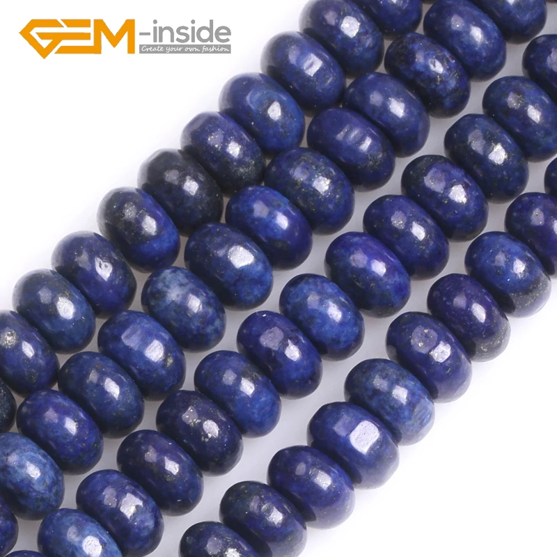 

GEM-inside 5x8mm Blue Lapis Lazuli Rondelle Spacer Shape Beads For Jewelry Making DIY Strand 15 Inches Wholesale!