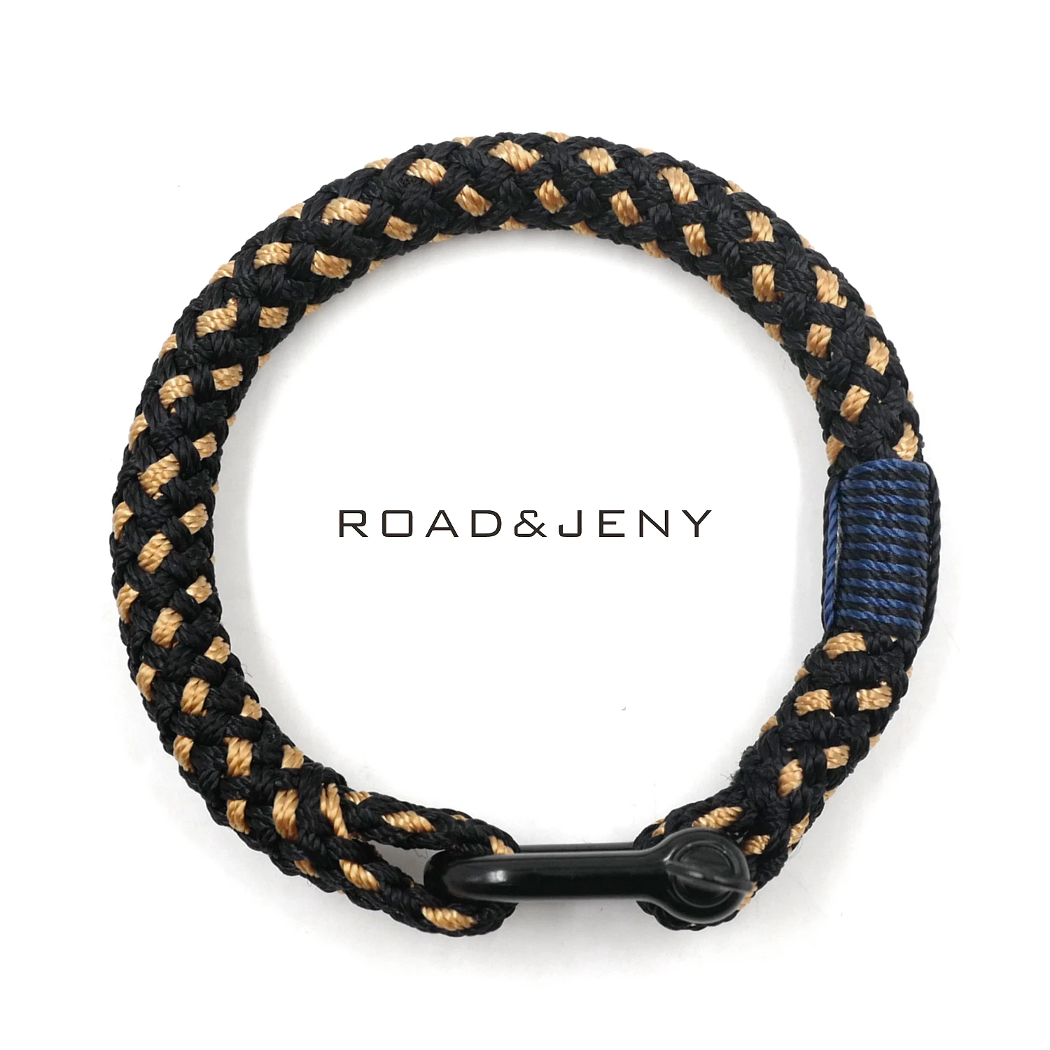 أسود الذهب BRT-N522 للجنسين شيك بحري مضفر سوار يدوية الصنع اليخوت حبل العسكرية Paracord سوار معصمه D-تكبل
