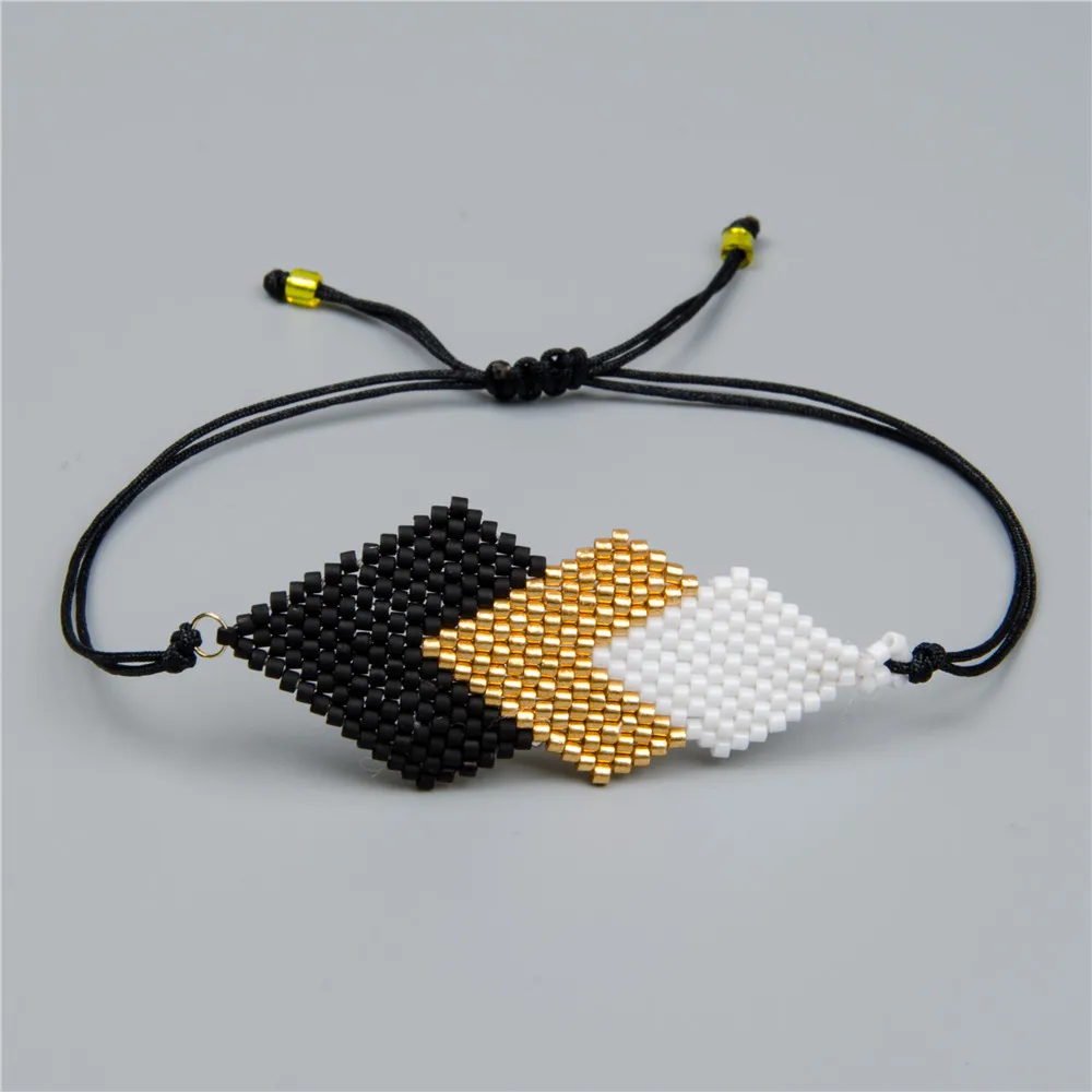 

Shinus 5Pcs/lot Miyuki Women Bracelets Geometric Miyuki Rope Chain Bracelet Beaded Bracelet Delica Beads Women Woven Jewelry