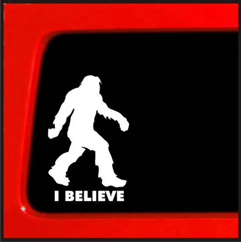 2 шт Bigfoot belief забавные наклейки для автомобиля грузовика ноутбука JDM бампер