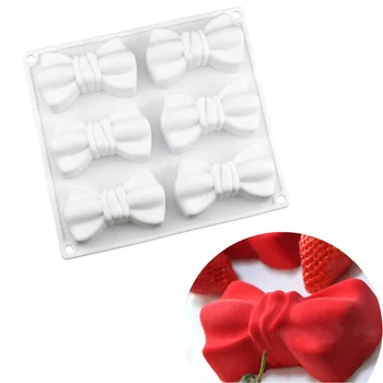 

3D Bow-knot shaped silicone mold DIY Soap Mould Dessert Chocolate Candy Mold Cake Decorating Tools