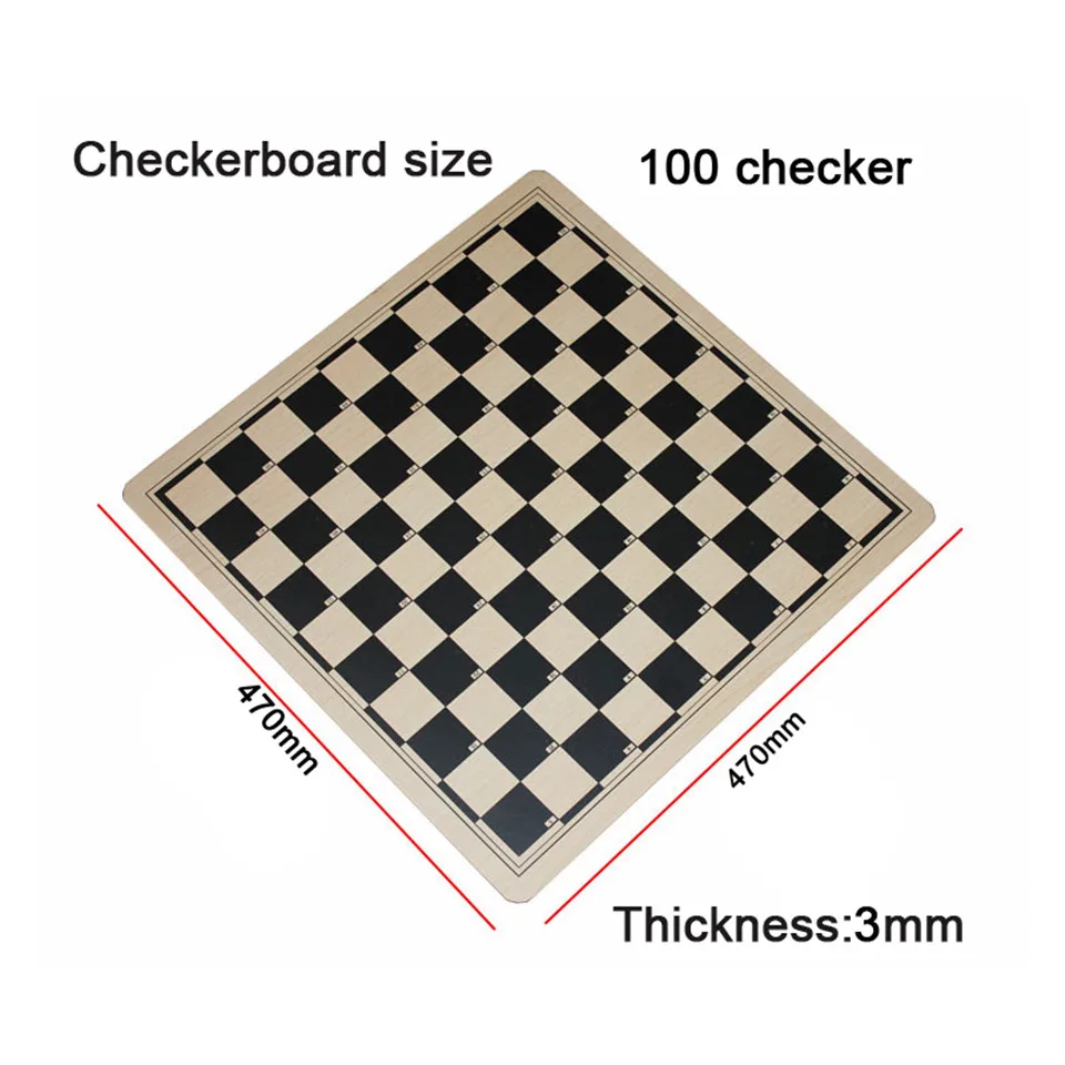 Международные шашки деревянный Шахматный набор 47*47*0,3 см складной шахматная доска магнитные шахматы 100 или 64 проверки BSTFAMLY T1