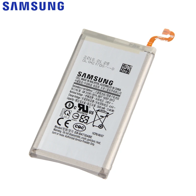 Оригинальный сменный аккумулятор EB BA730ABE для 2018 Edition Samsung GALAXY версия A8 + плюс SM A800J