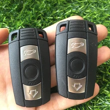 Control remoto clave Shell para BMW E61 E90 E82 E70 E71 E87 E88 E89 X5 X6 por 1 3 5 6 Series de botón 3 funda inteligente para llave de coche cubierta