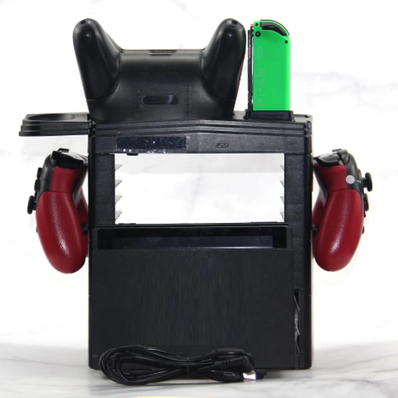 Game Disc Gamepad Storage Bracket Holder Tower Joystick Carrying Stand for Nintend Switch Poke Ball