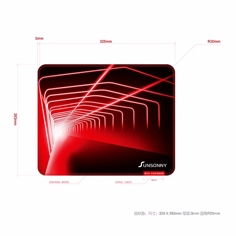 Sunsonny w-m20 проводной 6400 Точек на дюйм USB Мышь Прохладный 7 Цвет красочные полупрозрачные трещина дыхание лампа игровой офис домой ноутбука