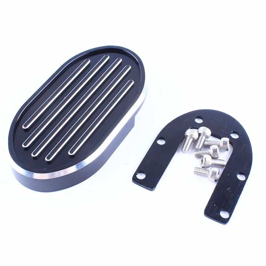 Aluminum Edge Brake Pedal Pad Cover For Harley Dyna Sportster XL1200