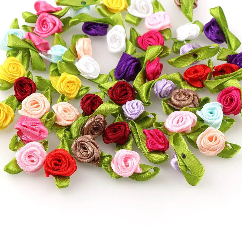 

100PC/50 Mini Mix Color Decorative Flower Artificial Silk Flowers Party Wedding Decoration Home Decor(without stem) Cheaper
