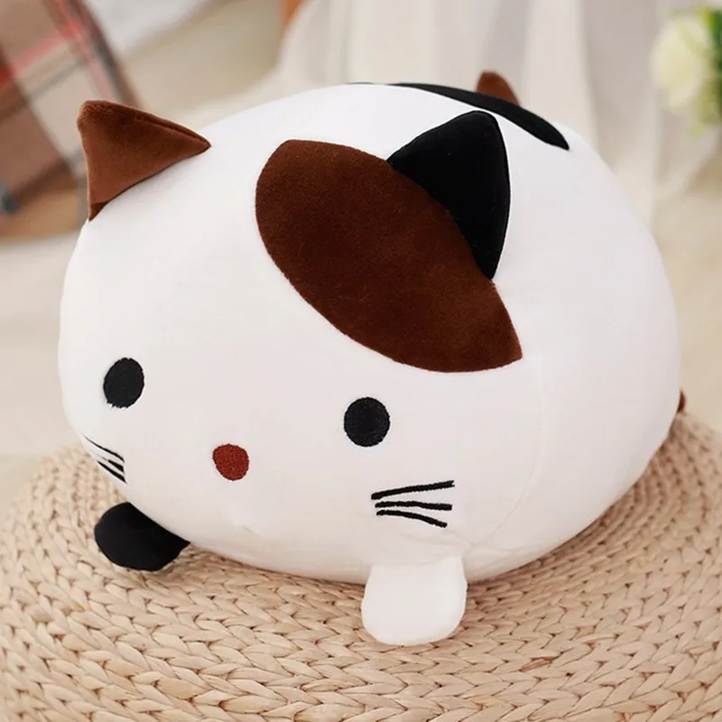 New reative Soft Stuffed Down Cotton Pillow Cartoon Animal Kids Baby Doll Christmas Plush Cat Toys For Children Birthday Gift