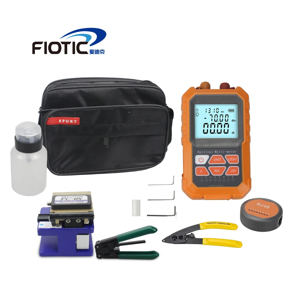 Fiber Optic Ftth Tool Kit Fiber Cleaver Fc6s Mini Optical Power Meter