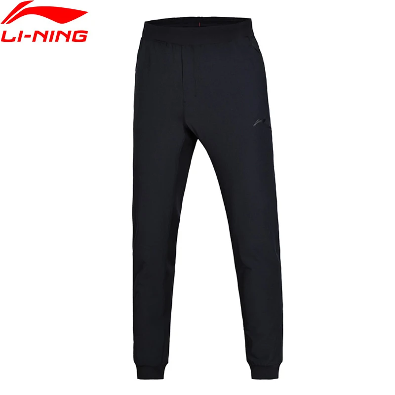 

Li-Ning Men Training Sweat Pants Regular Fit 88% Polyester 12% Spandex Comfort Exercise LiNing Sports Pants AKLN007 MKY361