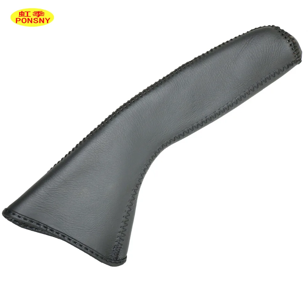 PONSNY Car Handbrake Covers Case for TOYOTA Corolla EX 2009-2013 Genuine Leather Car-styling Handbrake Grips Cover