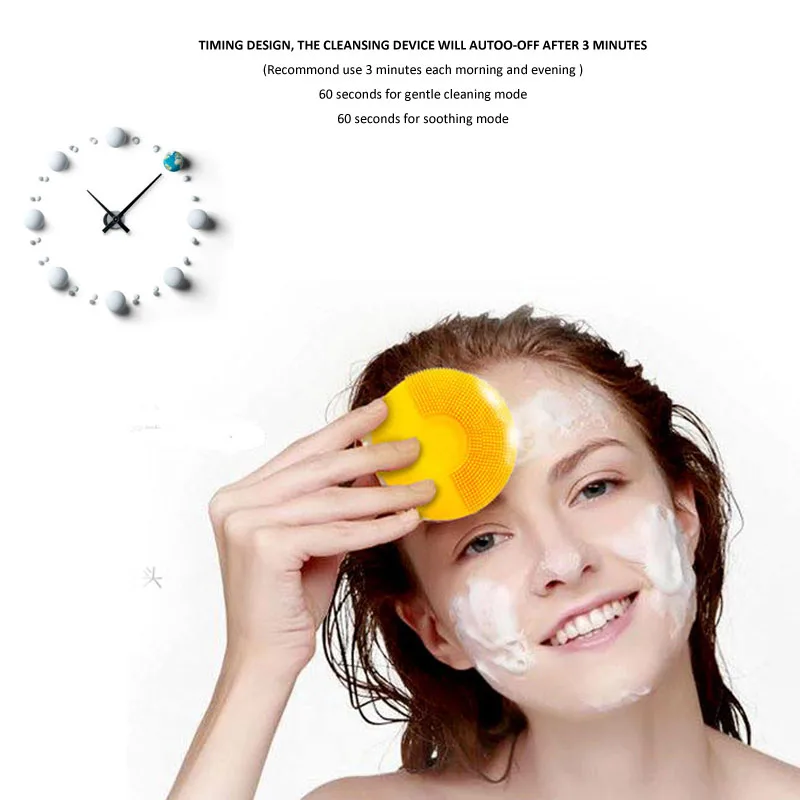 facial clean brush yellow 6