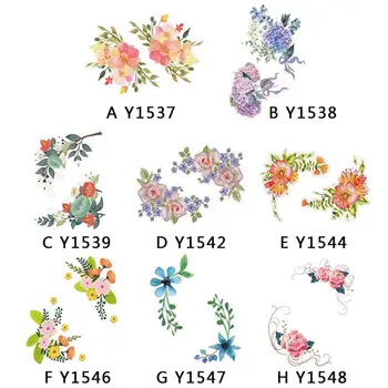 

Elegant Flower Refrigerator Stickers Home Decor Wall Furniture Toilet Stickers 8 Colors Removable Self Adhesive Wall Sticker