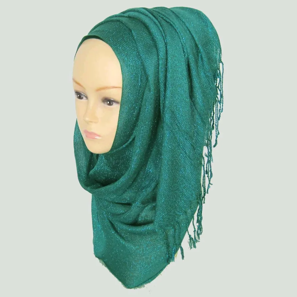 Glitter shimmer Shiny Party Wedding Formal Viscose Scarf Hijab Shawl