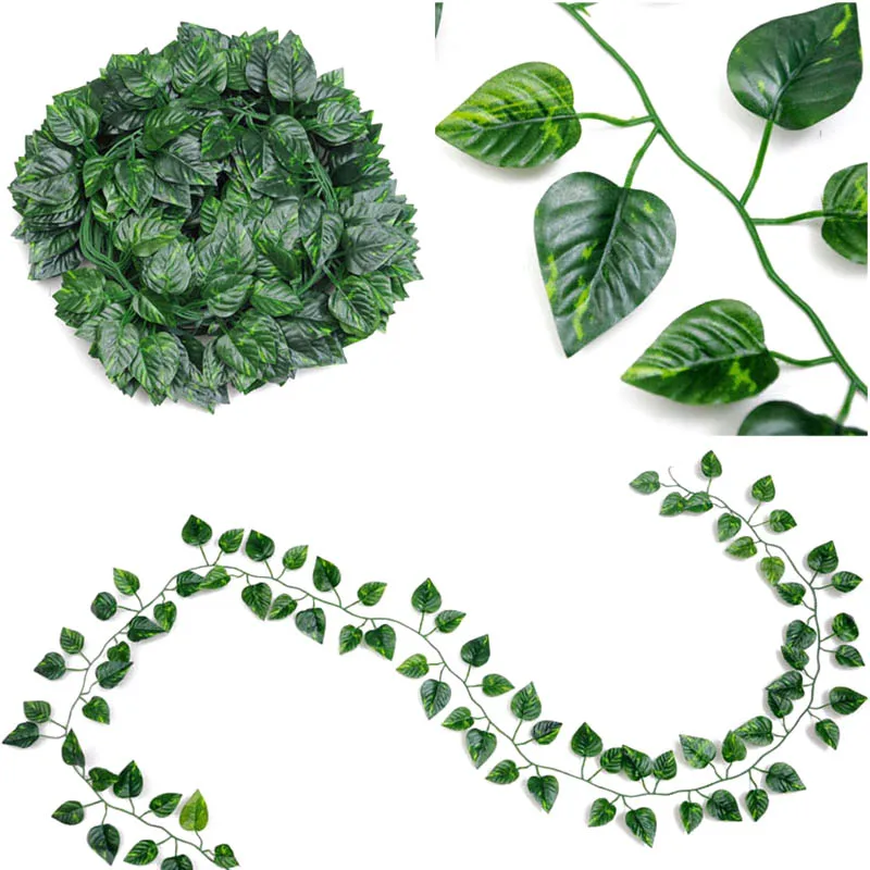 Artificial Green Rattan Simulation 210cm Tree Leaf11