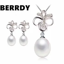 Горячая речной натуральный жемчуг комплект ювелирных изделий с высоким качеством для свадьбы женщин свадебный комплект ювелирных изделий