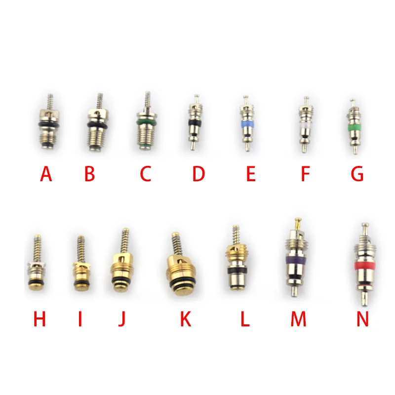 

100pcs/set,Standard Valve Core,Passenger Car Tubeless Snap-In Tire Valve,Pure coppe Valve Core,TUV Quality Standard,R134A