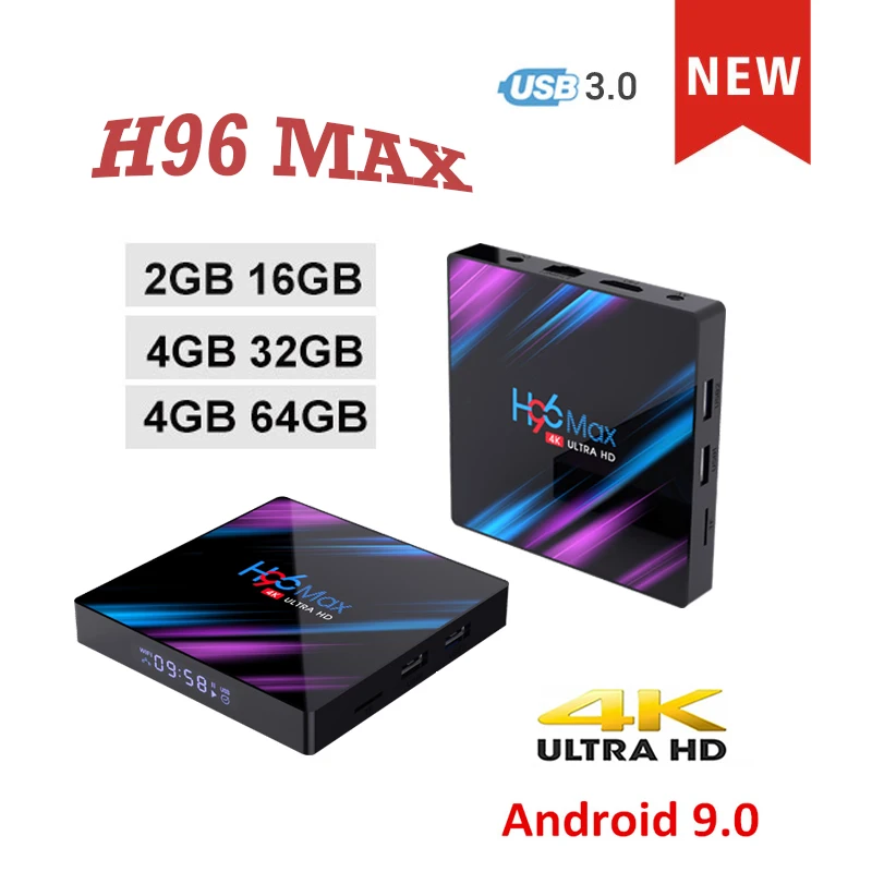 

Set Top box tv h96 max Smart TV Box google play Youtube android box smart tv 4k HDMI 2.0 Rockchip rk3318 2.4G/5G wifi