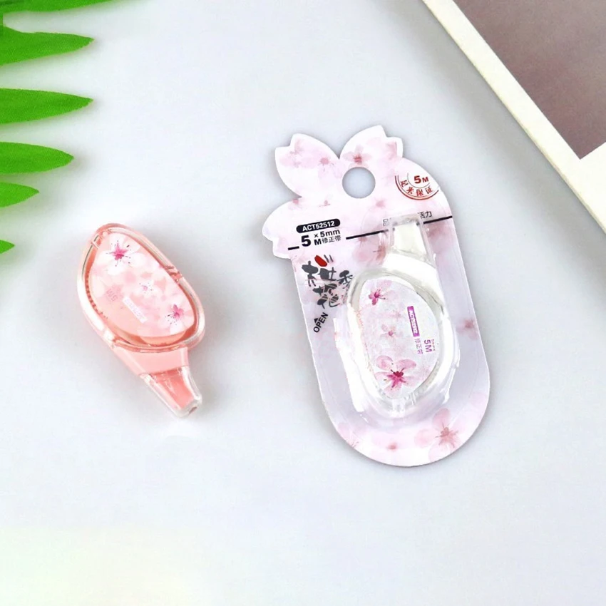

1PC Sakura Series 5M*5MM Correction Tape School Stationery Students Kawaii Mini Corrector Kids Writing Correction Supplies