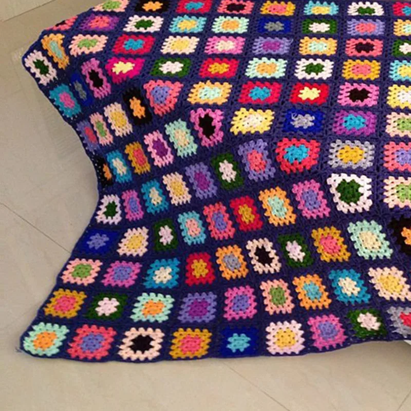 

Crocheted Blankets and Bedspread Handmade Craft Plaids on the Sofa Covers Mantas Cobertor Knitting Throw Blanket For Beds Home