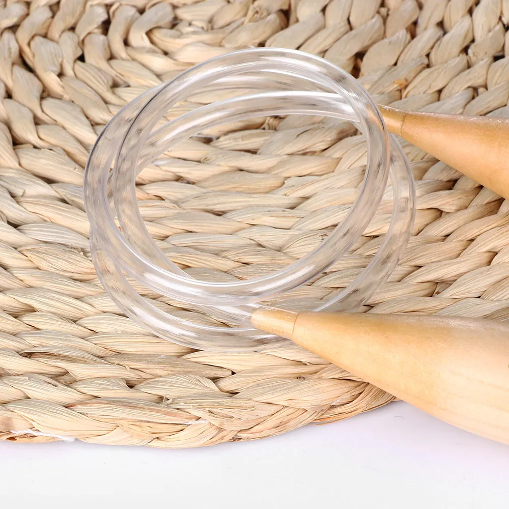 15/20/25mm Crochet Hooks Circular Bamboo Thick Knitting Needles