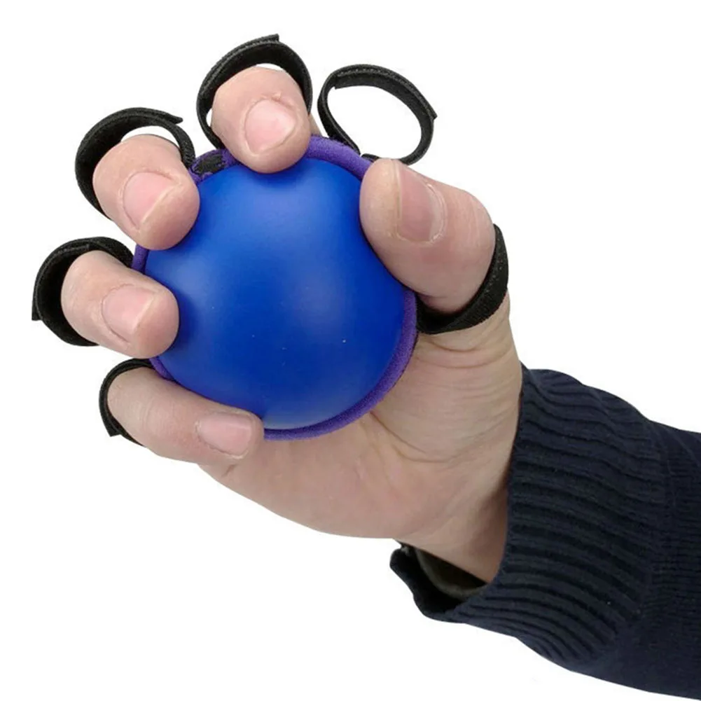 

Five Fingers Grip Ball Arm Muscle Power Fitness Training Rubber Ball Wrist Strength Rehabilitation Fitness Equipment