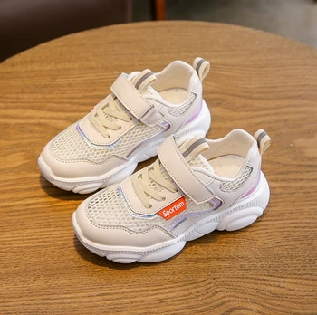 

MXHY New Summer Style Soft bottom Children's sports shoes Boys and girls Non-slip Toddler Baby Breath able Hollow Out Net shoes