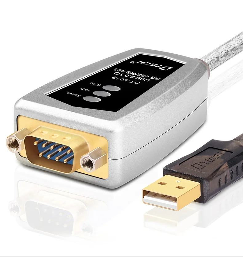 Промышленный USB 2,0 к последовательному RS485 RS422 конвертер Кабель-адаптер 600 Вт Защита от перенапряжения хорошее качество для ПК