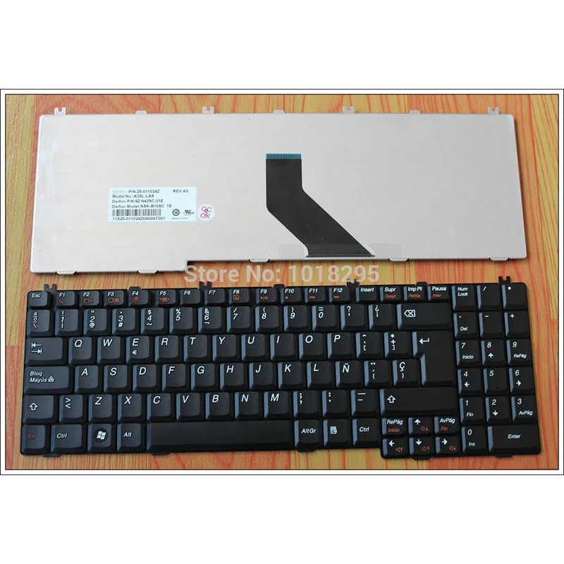 

Layout black New for LENOVO G550 B550 B560 B560A G550A G555AX V560 Spanish loptop keyboard 25-011024Z NSK-B10SC