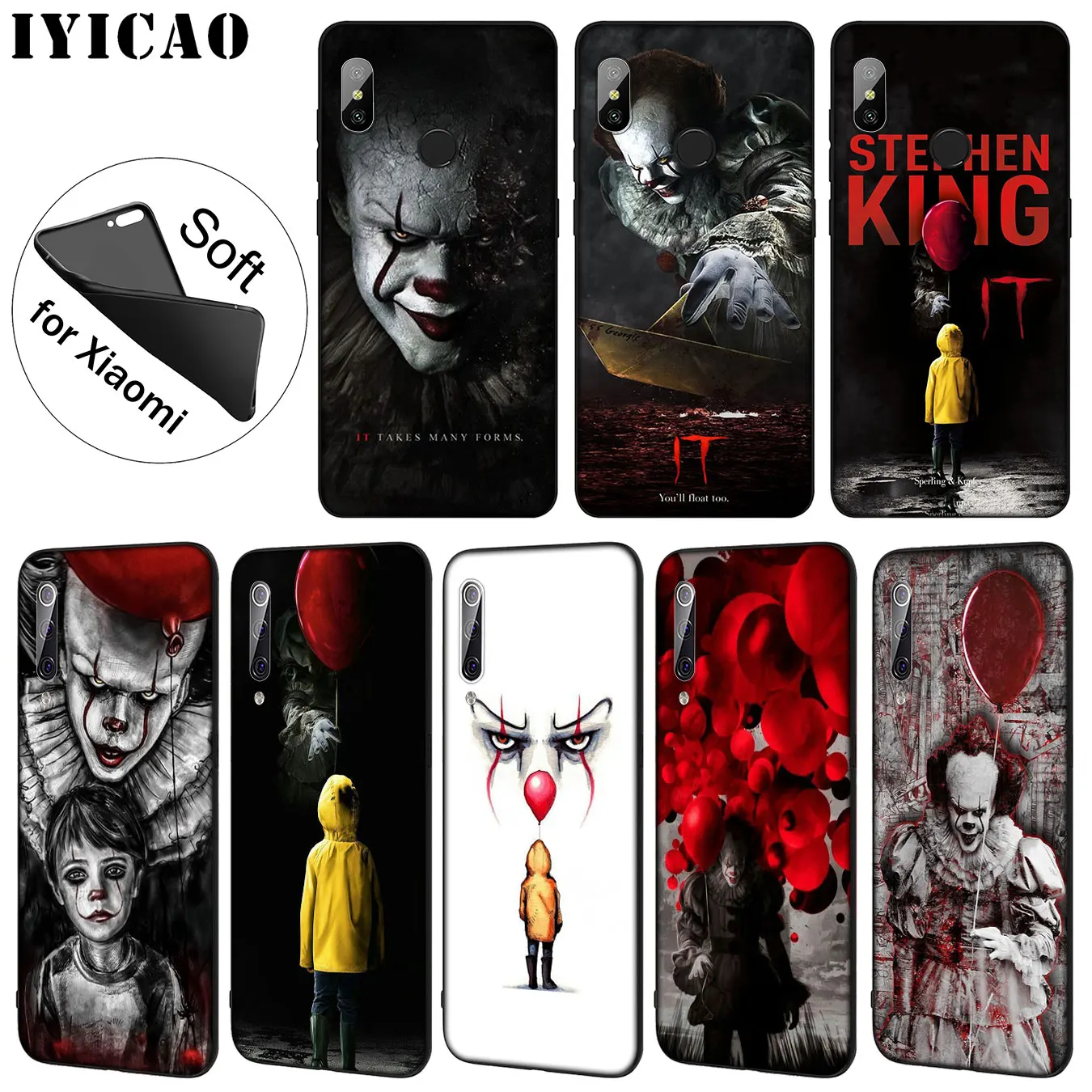 Мягкий силиконовый чехол для телефона IYICAO Stephen King's King is It Для Xiaomi Mi 10 9 9T CC9 CC9E 8 SE A3