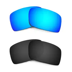2 пары HKUCO для Gascan солнцезащитные очки поляризованные линзы Сменные синий/черный 100% UVA и UVB Защита