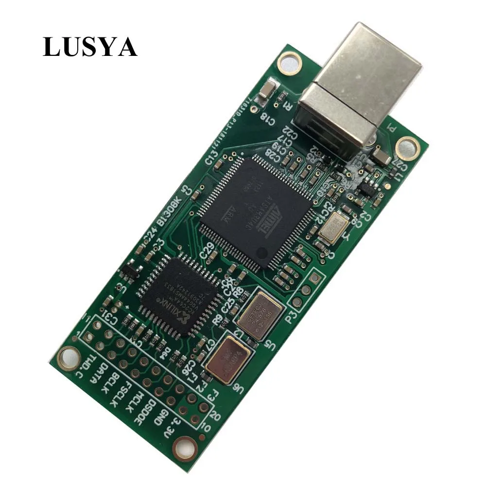 Lusya Combo 384 USB к i9s цифровой интерфейс относится к Amanero usb IIS поддержка DSD512 32 бит для AK4497 ES9038 декодеры E3-003