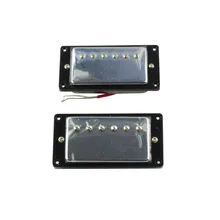 Musiclily Humbucker Humbucking Pickup doble bobina cuello puente para Gibson LP Les Paul guitarra bajo piezas, Chrome oro