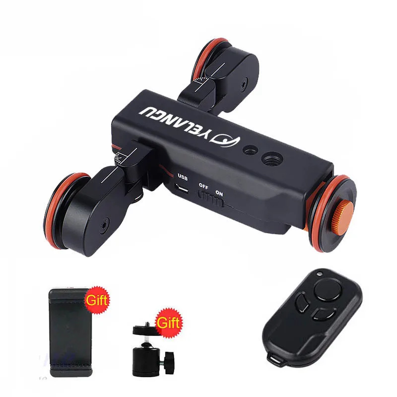 YELANGU L4X Electric Dolly Motoriz Car Rail Track Slider With Remote Control For iPhone Phone Smartphone DSLR Camera Camcorder YELANGU L4X Electric Dolly Motoriz Car Rail Track Slider With Remote Control For iPhone Phone Smartphone DSLR Camera Camcorder