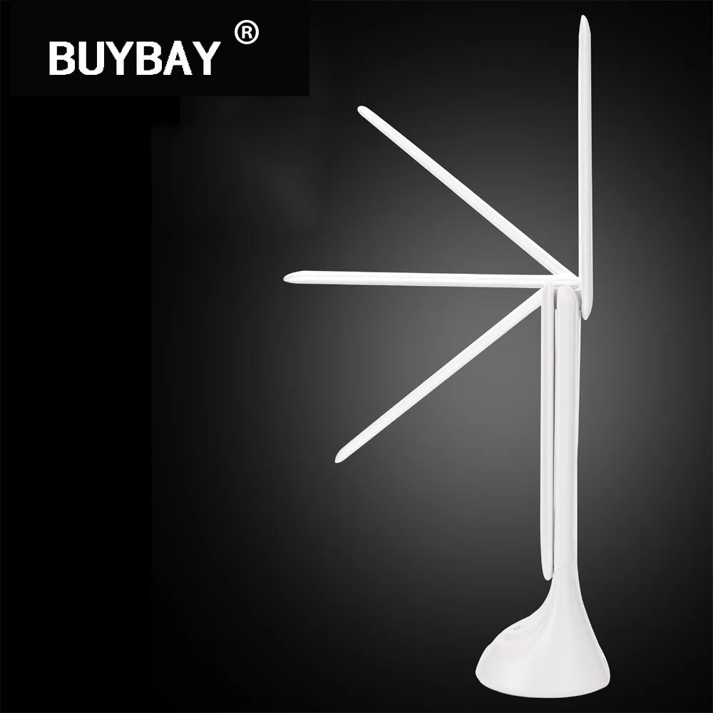 

BUYBAY LED Foldable Desk Lamp 3-level Touch Dimmer Table Light for Students Reading USB Rechargeable Table Lamp for Home Office